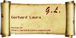 Gerhard Laura névjegykártya
